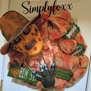 Nightmare on Elm Street Freddy Kruger wreath