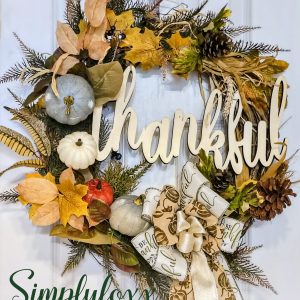 Thankful Grapevine fall wreath