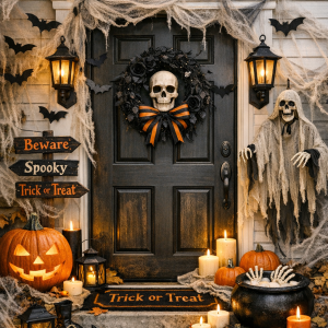 Halloween Door Decor
