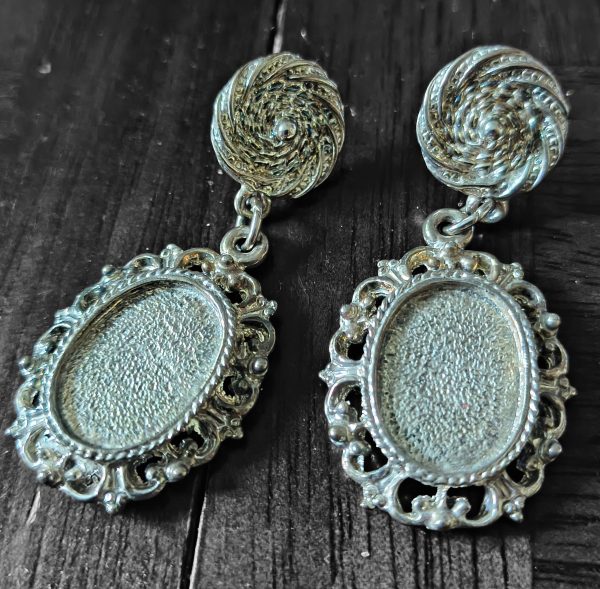 Antique Silver style earrings