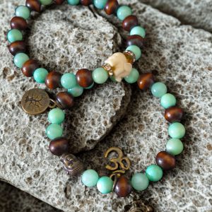 Women's spiritual beaded bracelet set