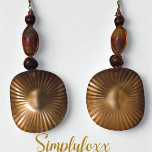 Bronze Shell Drop Earrings