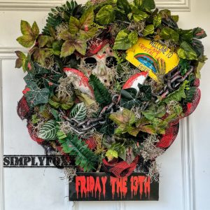 Jason Friday The 13th Halloween Wreath